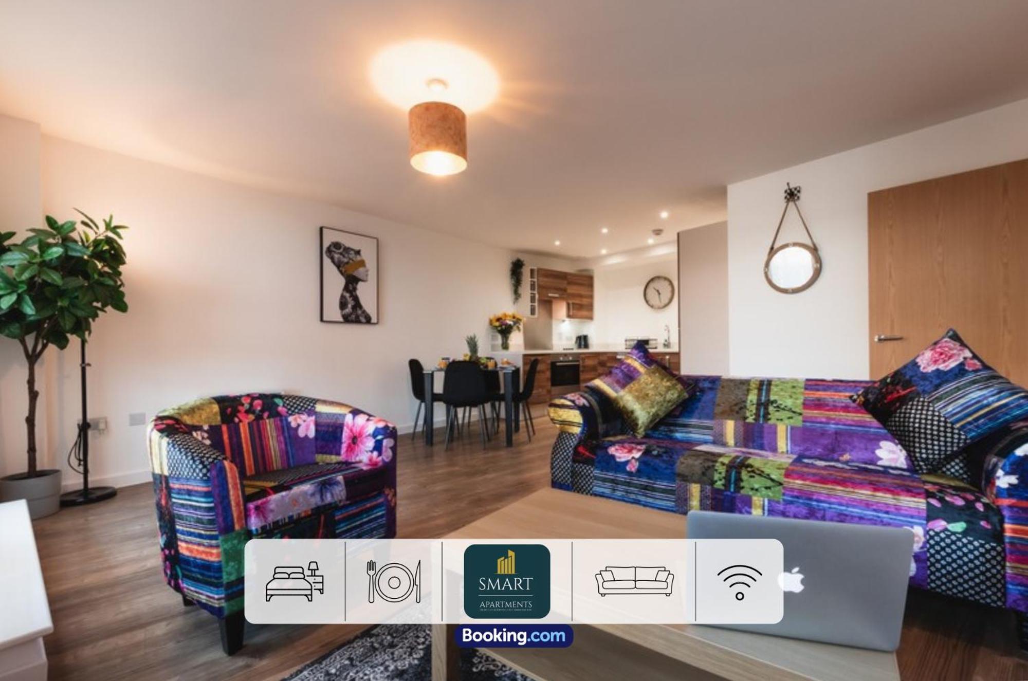Spacious City Center Apartment By Smart Apartments Short Lets & Serviced Accommodation Apartment Southampton With Free Wifi Eksteriør bilde