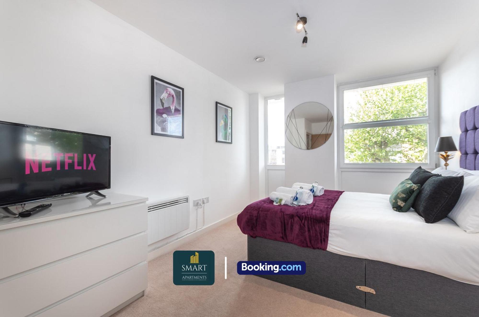 Spacious City Center Apartment By Smart Apartments Short Lets & Serviced Accommodation Apartment Southampton With Free Wifi Eksteriør bilde